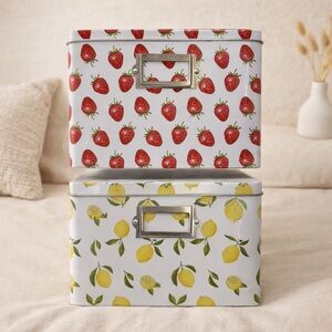 Rae Dunn Recipe Tin Box